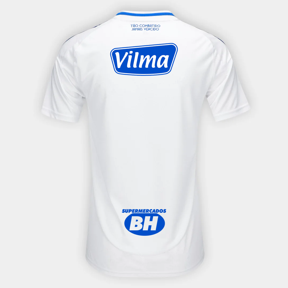 Camisa Cruzeiro II 2025/26 de mujer para aficionada con patrocinadores