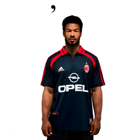 Camiseta retro de visitante del AC Milan 2000/01