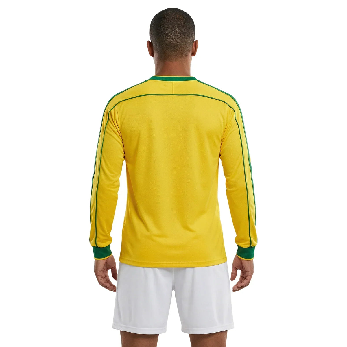 Camiseta retro de Brasil 1998 de manga larga para aficionado
