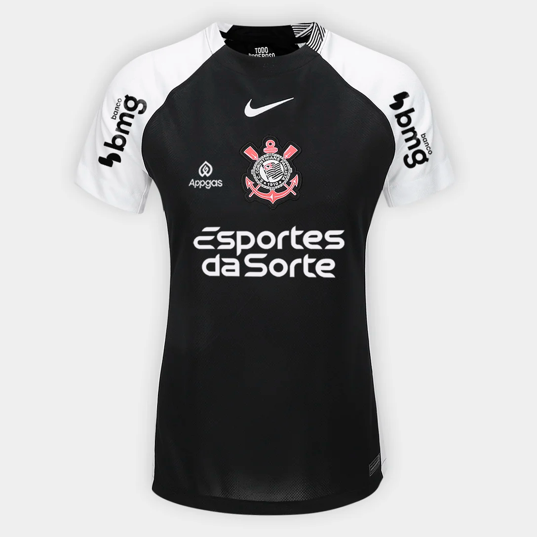 Camiseta de mujer Corinthians 2025/26 II Fan con patrocinadores