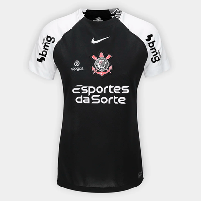 Camiseta de mujer Corinthians 2025/26 II Fan con patrocinadores