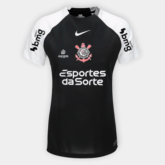Camiseta de mujer Corinthians 2025/26 II Fan con patrocinadores