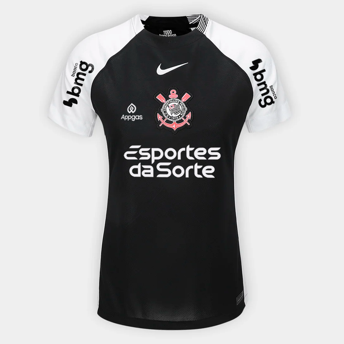 Camiseta de mujer Corinthians 2025/26 II Fan con patrocinadores
