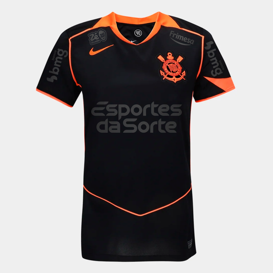Camiseta de mujer Corinthians 2025/26 III de aficionado con patrocinadores