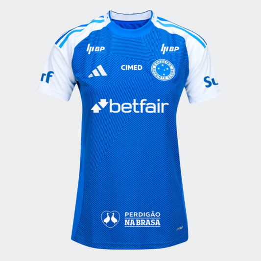 Camiseta Cruzeiro Femenina 2025/26 I Fan con Patrocinadores