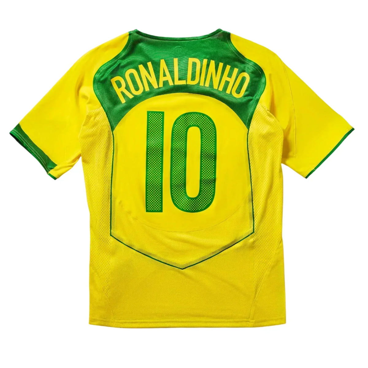 Camiseta de la Selección Brasileña 2004 I Fan Reedición Total 90 RONALDINHO 10