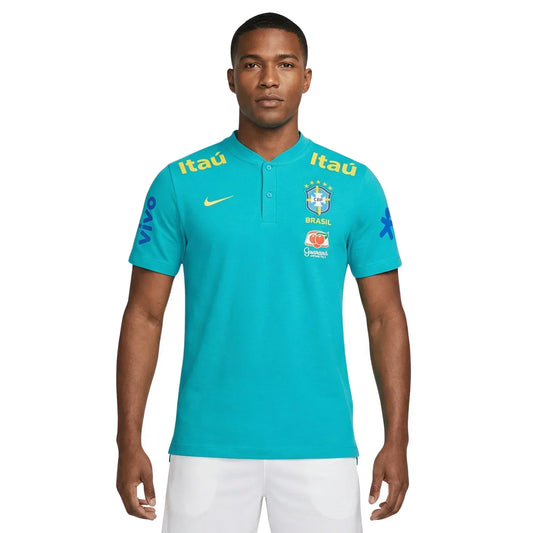 Camiseta de precalentamiento de Brasil 2021/22 para hombre