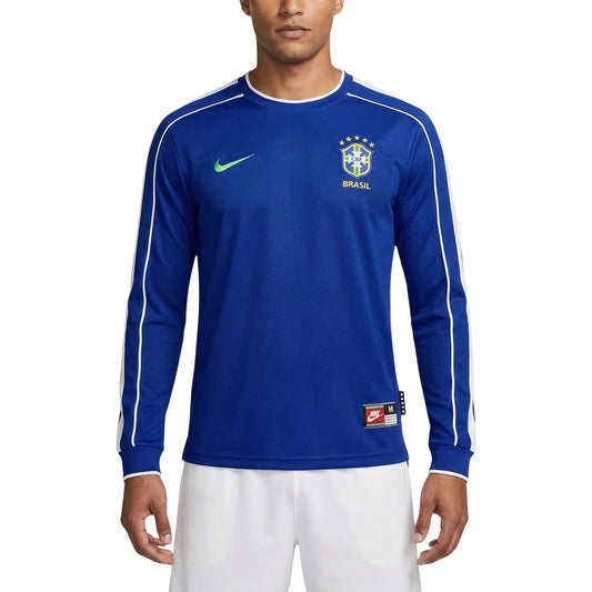 Camiseta Brasil 1998/99 II Retro Manga Larga Hombre