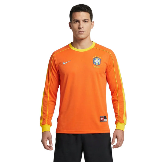 Camiseta de portero retro de Brasil 1998/99 para hombre