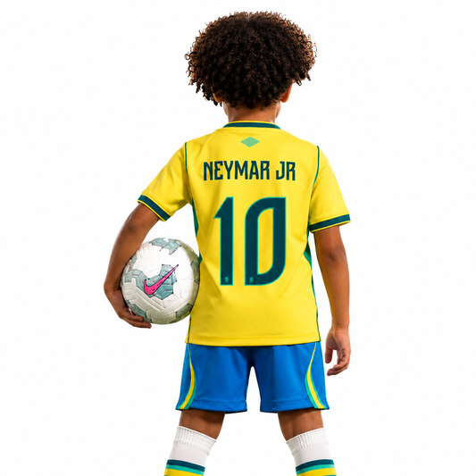 Brasil Copa Mundial 2026 | Equipación Local - Niño #NEYMAR JR - 10