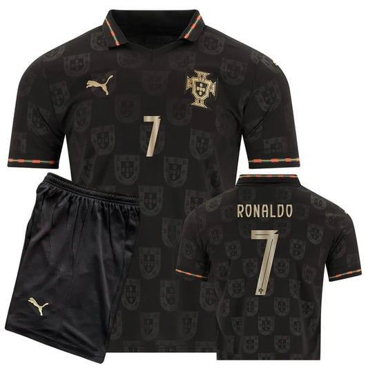 Portugal Pantera Negra 2026 Conjunto Niño Ronaldo #7