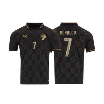 Camiseta de aficionado de Portugal para el Mundial 2026 Pantera Negra #7 Ronaldo
