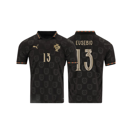 Camiseta de aficionado de Portugal para el Mundial 2026, Pantera Negra n.º 13 Eusébio