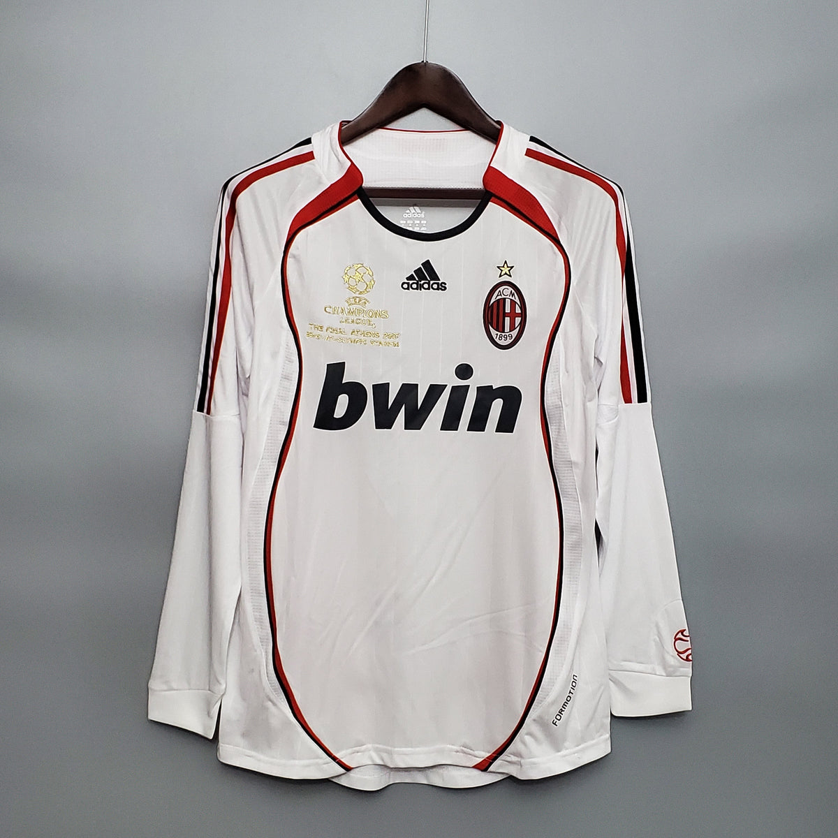 Camiseta de manga larga del Milan de la Champions League 06/07