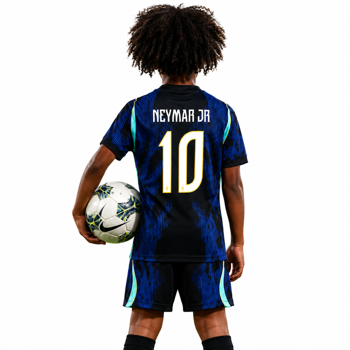 Equipación de visitante de Brasil para el Mundial 2026 II - Infantil #NEYMAR JR - 10