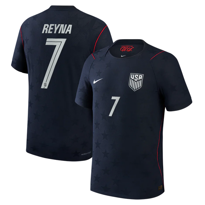 Camiseta de visitante Estados Unidos USA Copa Mundial 2026 - Reyna #7 Versión Aficionado