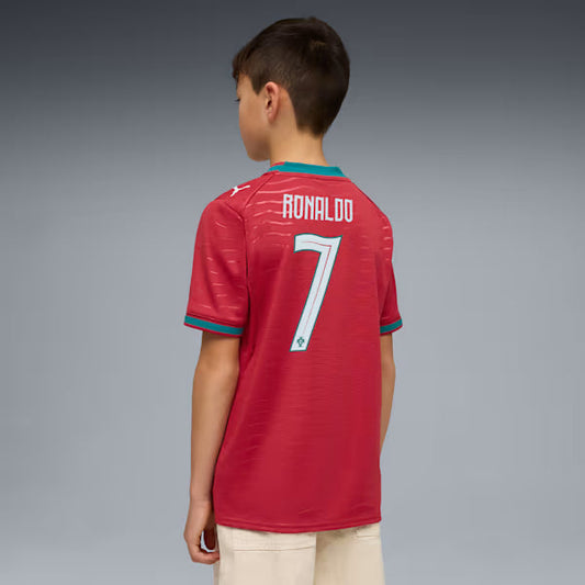 Portugal 2026 Ronaldo #7 Primera Equipación Mundial 2026 Niños