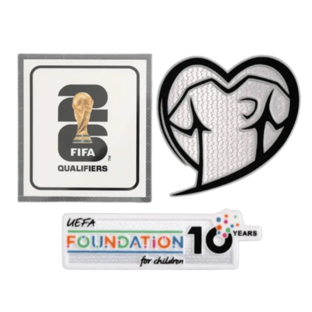 Parches de equipación para las eliminatorias de la Copa Mundial 2026: Juega con el corazón y FOUNDATION