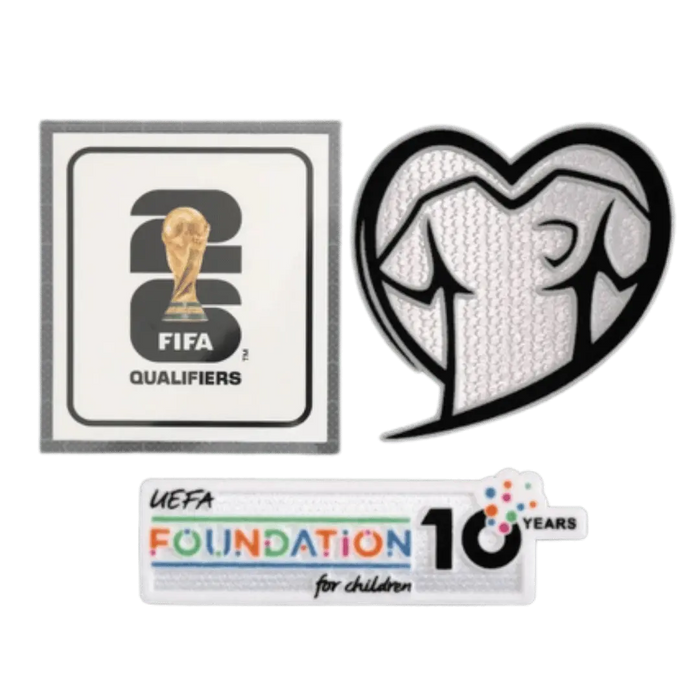 Parches de equipación para las eliminatorias de la Copa Mundial 2026: Juega con el corazón y FOUNDATION