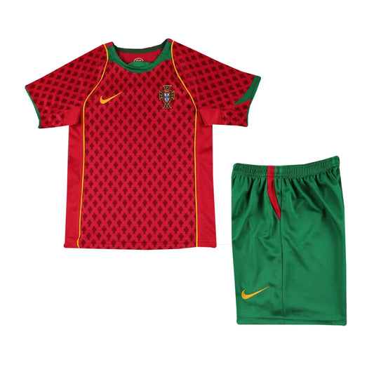 Camiseta de Portugal Retro para niños, primera equipación 2006