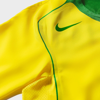 Camiseta de la Selección Brasileña 2004 I Fan Reedición Total 90 RONALDINHO 10