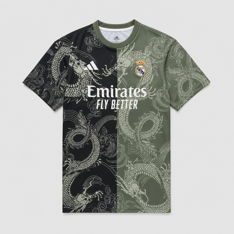 Men's Special Edition Dragon Black Green Special Edition Jersey 26/27