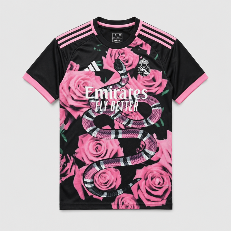 Men's Special Edition Snake Roses Pink Special Edition Jersey 26/27