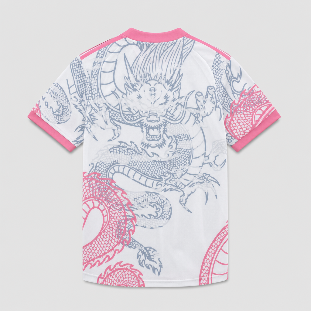 Men's Special Edition Dragon White Pink Special Edition Jersey 26/27