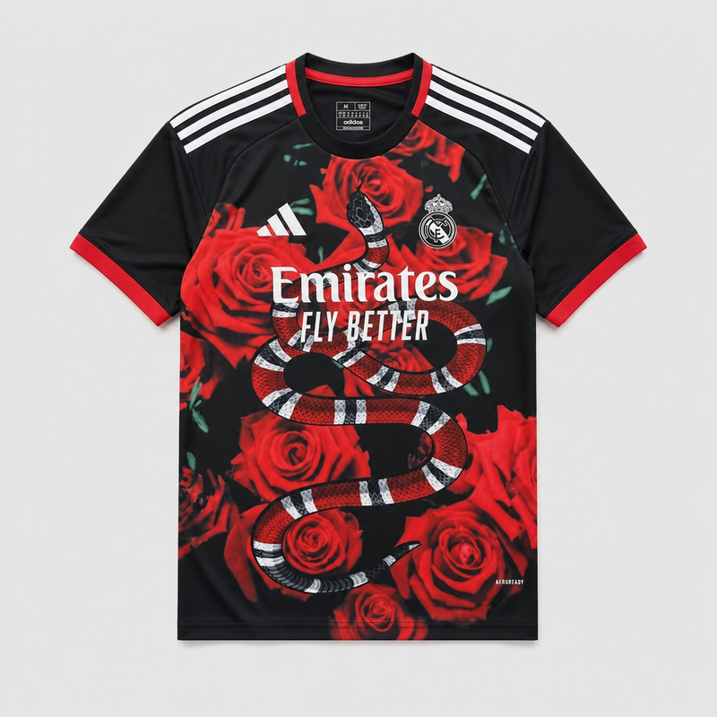 Men's Special Edition Snake Roses Red Special Edition Jersey 26/27